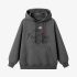 Gray Letters Print Hoodie GM8808-121