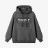 Gray Letters Print Hoodie GM8808-127