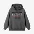 Gray Letters Print Hoodie GM8808-130