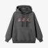 Gray Letters Print Hoodie GM8808-134