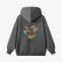 Gray Rubik's Cube Print Hoodie GM8808-146