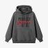 Gray Letters Print Hoodie GM8808-149