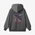 Gray Numbers Print Hoodie GM8808-151