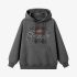 Gray Letters Print Hoodie GM8808-154