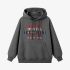 Gray Letters Print Hoodie GM8808-156