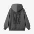 Gray Letters Print Hoodie GM8808-158