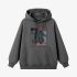 Gray Numbers Print Hoodie GM8808-159