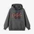 Gray Letters Print Hoodie GM8808-162