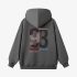 Gray Numbers Print Hoodie GM8808-164