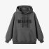 Gray Letters Print Hoodie GM8808-165