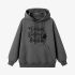 Gray Letters Print Hoodie GM8808-171