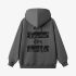 Gray Letters Print Hoodie GM8808-172