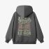 Gray Letter Graphic Hoodie GM8808-189