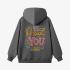 Gray Letter Graphic Hoodie GM8808-190