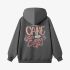 Gray Letter Graphic Hoodie GM8808-196