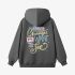 Gray Letter Graphic Hoodie GM8808-197