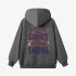 Gray Letter Graphic Hoodie GM8808-199