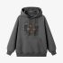 Gray Skeletons Graphic Hoodie GM8808-208