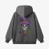 Gray Skeletons Graphic Hoodie GM8808-211