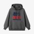 Gray Letter Graphic Hoodie GM8808-219