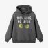 Gray Letter Graphic Hoodie GM8808-221