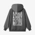 Gray Letter Graphic Hoodie GM8808-224