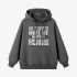 Gray Letter Graphic Hoodie GM8808-225