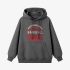 Gray Letter Graphic Hoodie GM8808-228