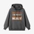 Gray Letter Graphic Hoodie GM8808-233