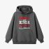 Gray Letter Graphic Hoodie GM8808-235