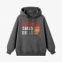 Gray Letter Graphic Hoodie GM8808-237