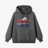 Gray Letter Graphic Hoodie GM8808-239