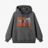 Gray Letter Graphic Hoodie GM8808-245