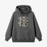 Gray Animal Graphic Hoodie GM8808-248