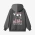 Gray Animal Graphic Hoodie GM8808-249