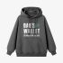 Gray Letter Graphic Hoodie GM8808-250