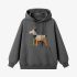 Goat Geometric Graphic Gray Hoodie GM8808-266