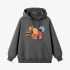 Squirrel Geometric Graphic Gray Hoodie GM8808-271