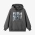 Fish Letter Gray Hoodie GM8808-275