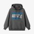 Fish Letter Gray Hoodie GM8808-278