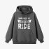 Letter Graphic Gray Hoodie GM8808-289