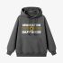 Letter Graphic Gray Hoodie GM8808-292