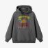 Gray Letters Print Hoodie GM8808-85