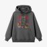 Gray Letters Print Hoodie GM8808-87