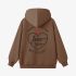 Brown Letters Print Hoodie GM8809-122