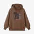 Brown Numbers Print Hoodie GM8809-159