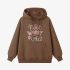 Brown Letter Graphic Hoodie GM8809-195