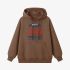 Brown Letter Graphic Hoodie GM8809-212