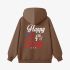 Brown Letter Graphic Hoodie GM8809-213