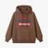 Brown Letter Graphic Hoodie GM8809-220